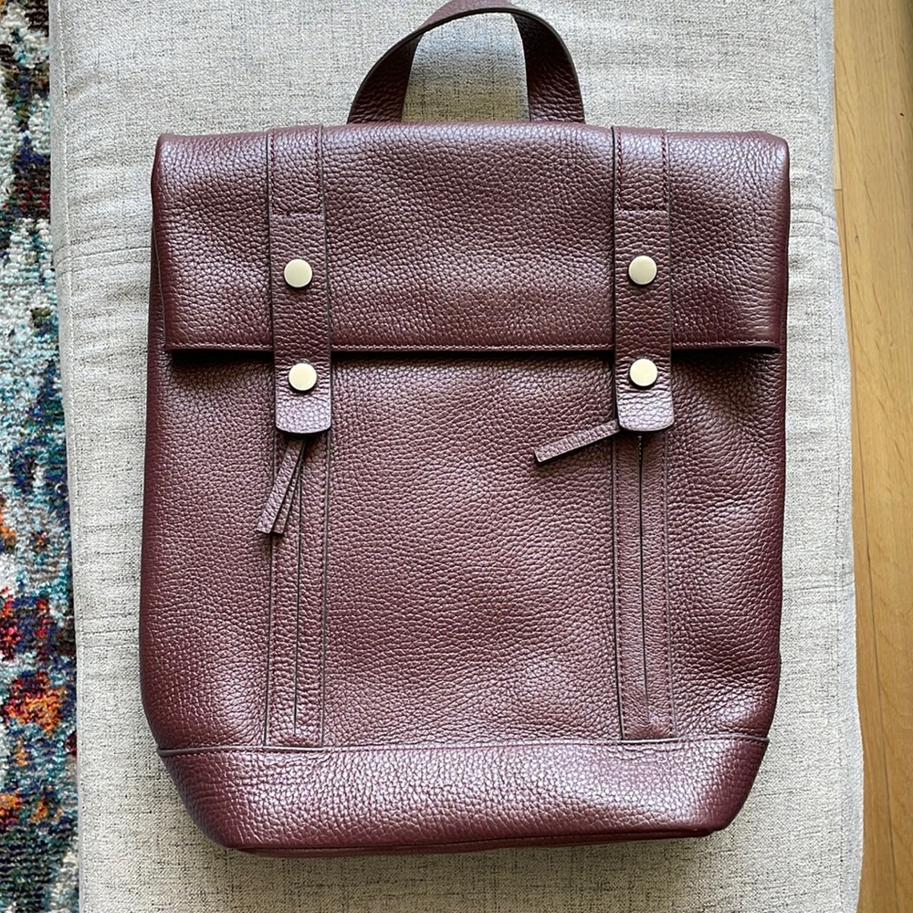 Treasure & Bond Leather Bookbag/Purse